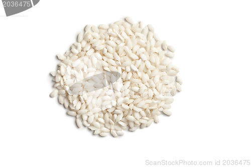 Image of the uncooked arborio rice