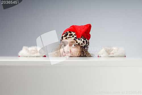 Image of Afraid hidden Santa