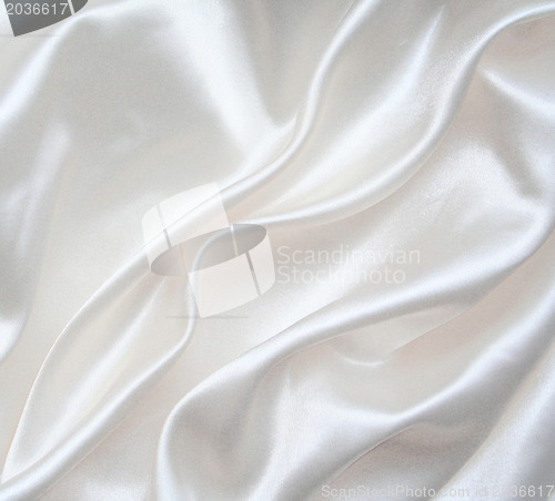 Image of Smooth elegant white silk 