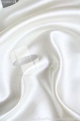 Image of Smooth elegant white silk c