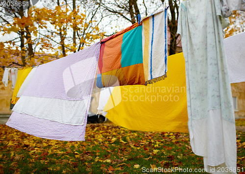 Image of Bright colorful linen.