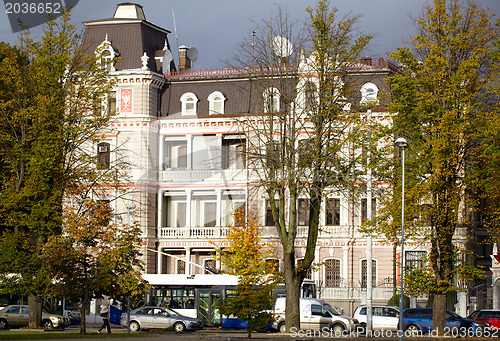 Image of Russian embassy building in Riga, Latvia.