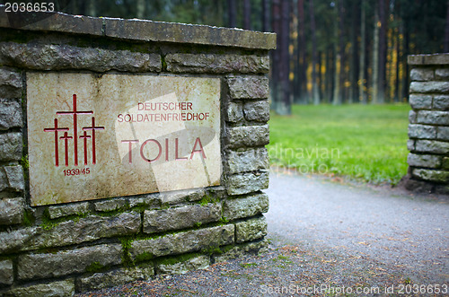 Image of Cemetery of German soldiers in Toila, Estonia.