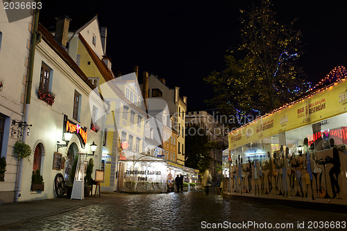 Image of Riga, old city, restaurants.