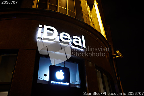 Image of Apple store in Riga, Latvia.