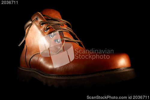 Image of Winter brown shoes.