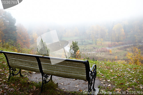 Image of Bench at the hill.