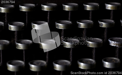 Image of vintage typewriter detail