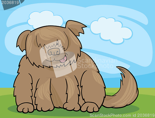 Image of Sheepdog shaggy dog cartoon illustration