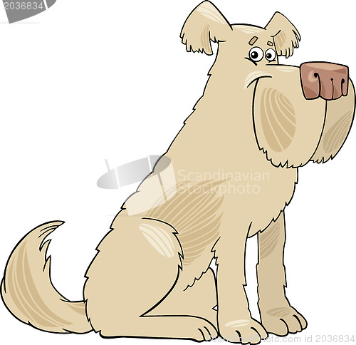Image of Sheepdog shaggy dog cartoon illustration