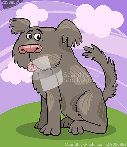 Image of Sheepdog shaggy dog cartoon illustration