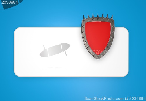 Image of shield with prickles