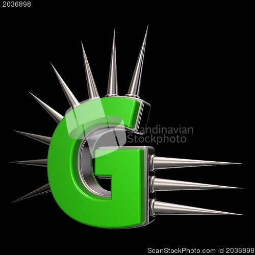 Image of prickles letter g