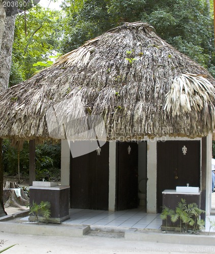 Image of outdoor bathrooms tikal guatemala