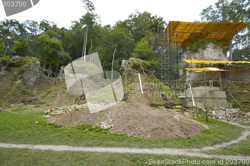 Image of seven temples reconstruction tikal