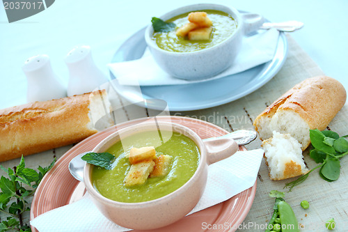 Image of Pea Soup With mint