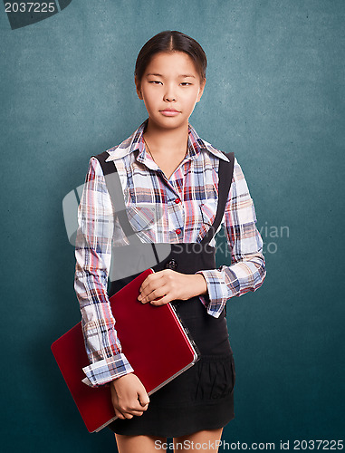 Image of Asian Girl With Laptop