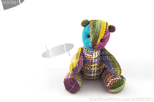 Image of Handicraft colorful  bear
