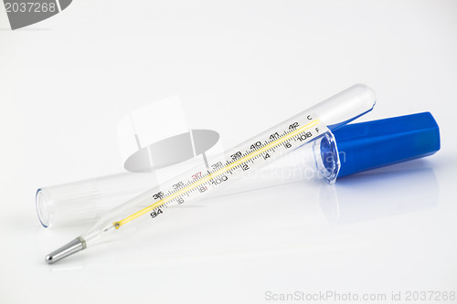 Image of Glass mercury thermometer