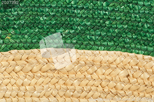 Image of Woven straw background