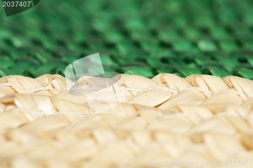 Image of Woven straw background