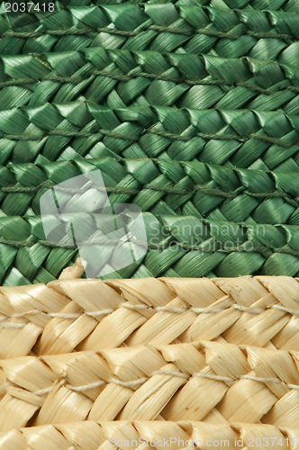 Image of Woven straw background