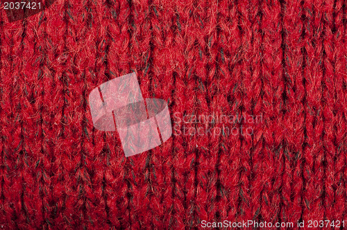 Image of Handmade knit red background