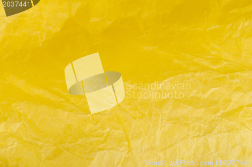 Image of Crumpled yellow paper