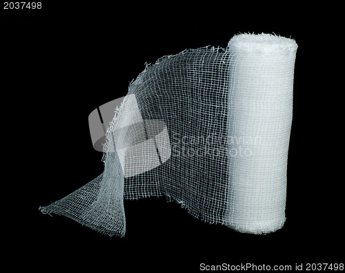 Image of White roll bandage