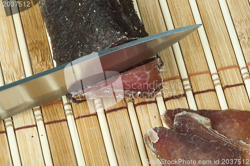 Image of Homemade natural veal dried meat