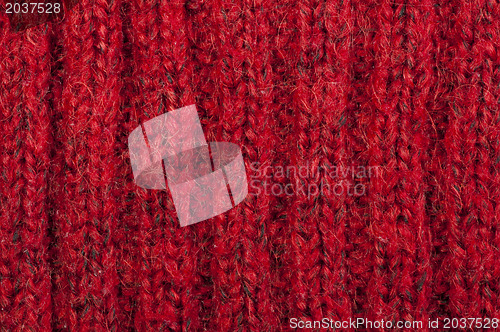Image of Handmade knit red background