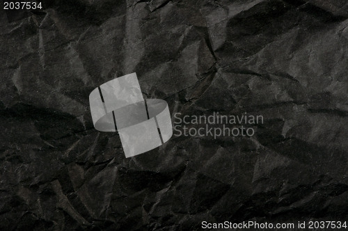 Image of Crumpled black paper