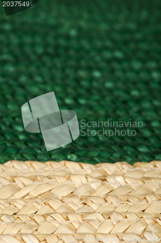 Image of Woven straw background