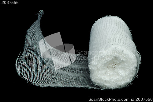 Image of White roll bandage