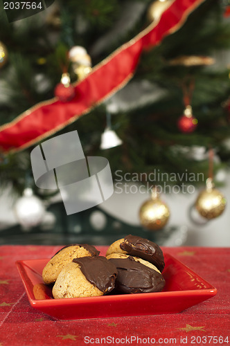 Image of Christmas sweets on the table