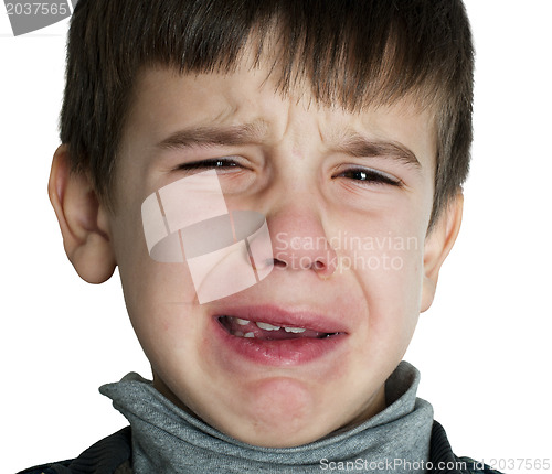 Image of Face of crying child