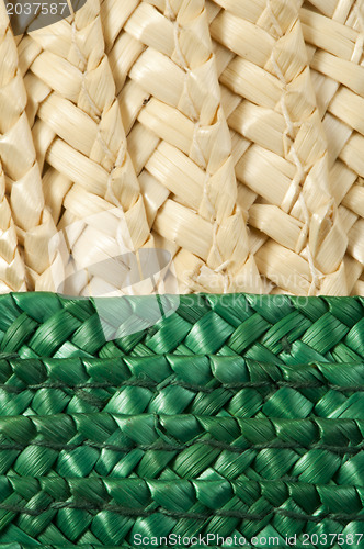 Image of Woven straw background