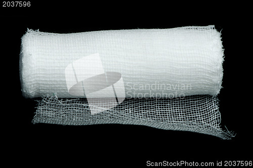 Image of White roll bandage