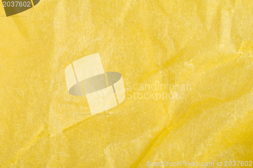 Image of Crumpled yellow paper