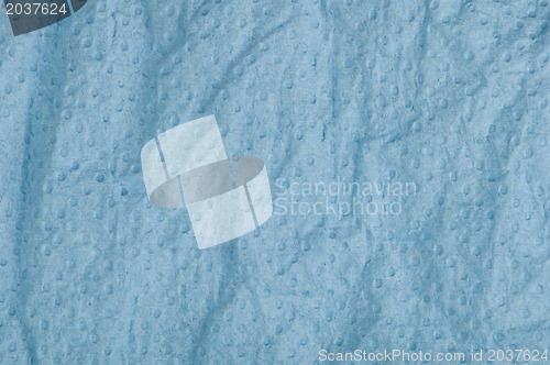 Image of Crumpled blue paper