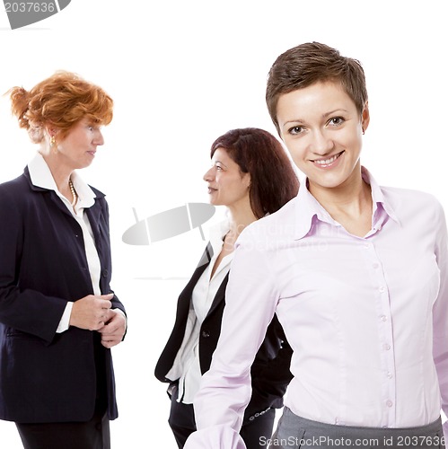 Image of business team diversity happy isolated