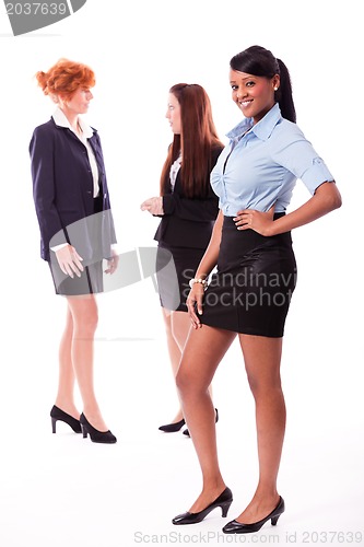 Image of business team diversity happy isolated