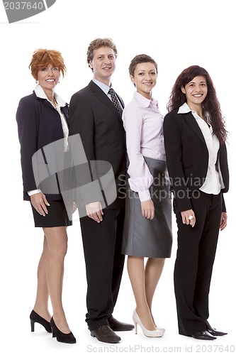 Image of business team diversity happy isolated