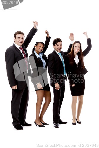 Image of business team diversity happy isolated