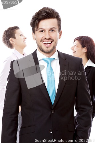 Image of business team diversity happy isolated