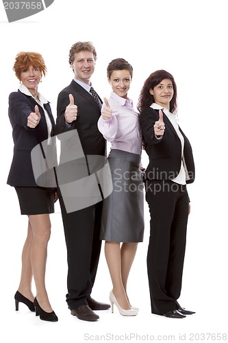 Image of business team diversity happy isolated