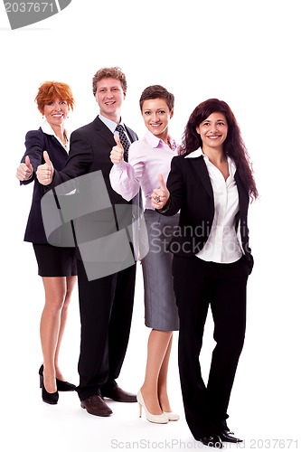 Image of business team diversity happy isolated