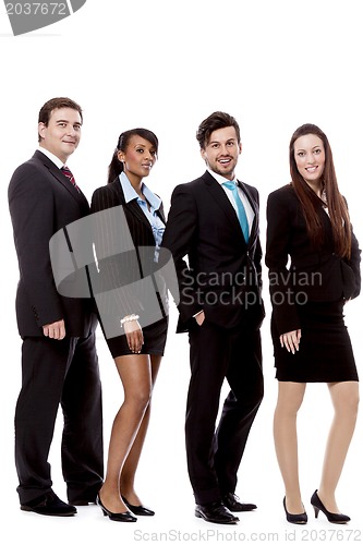 Image of business team diversity happy isolated