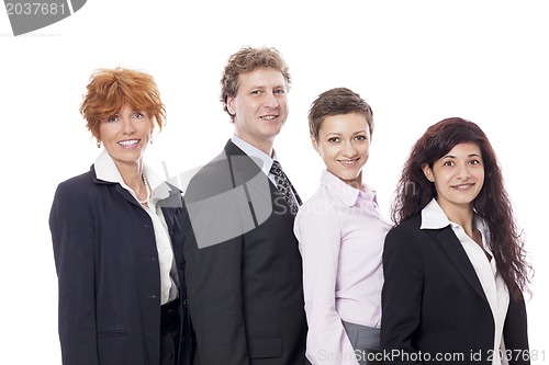 Image of business team diversity happy isolated
