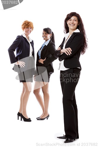 Image of business woman team successful isolated